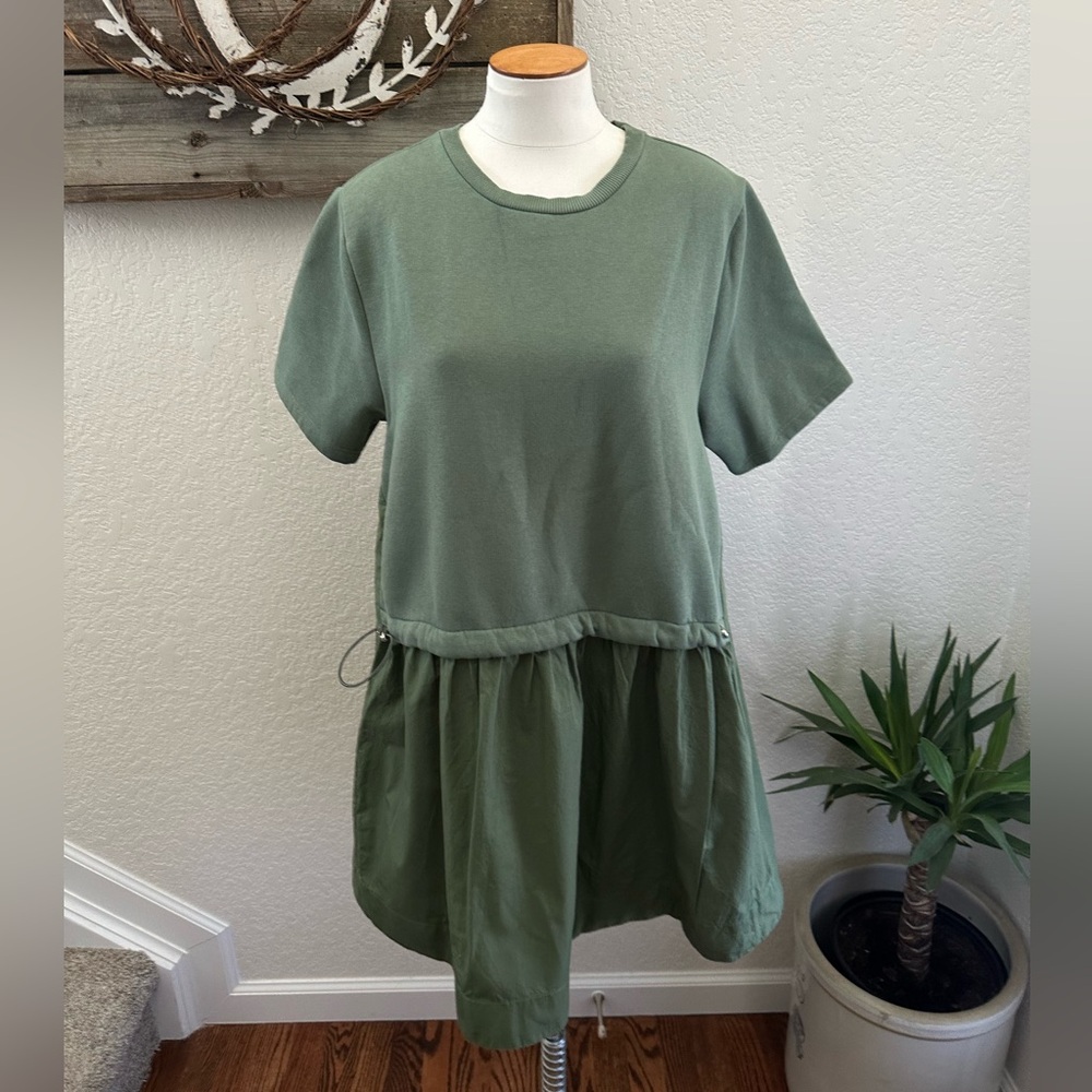 Anthropologie Pilcro green tunic top dress ladiesâ size XL